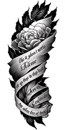 Bible scripture tattoo design idea