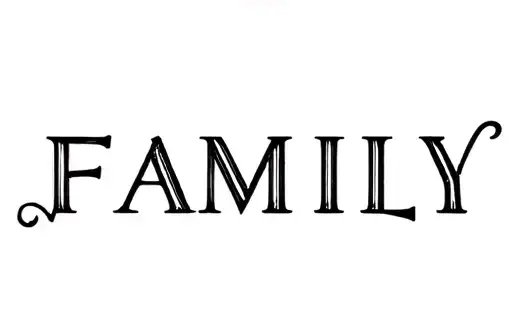 "Family" tattoo design idea