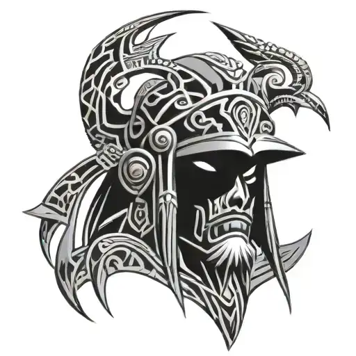 Shaman king tribal tattoo design idea