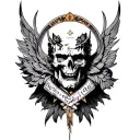 Invictus tattoo design idea