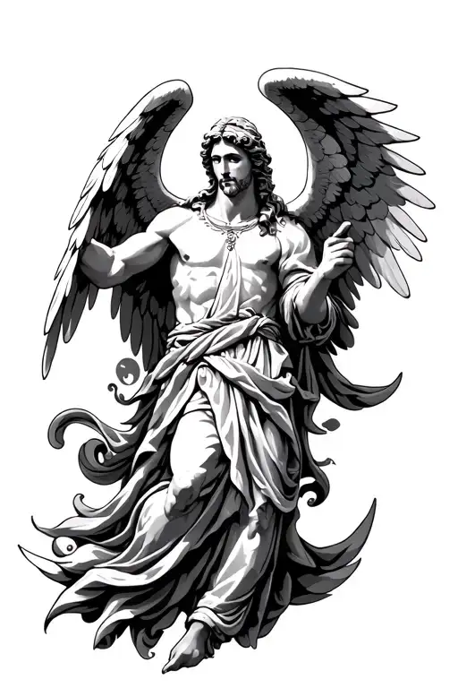 st Michael archangel tattoo design idea