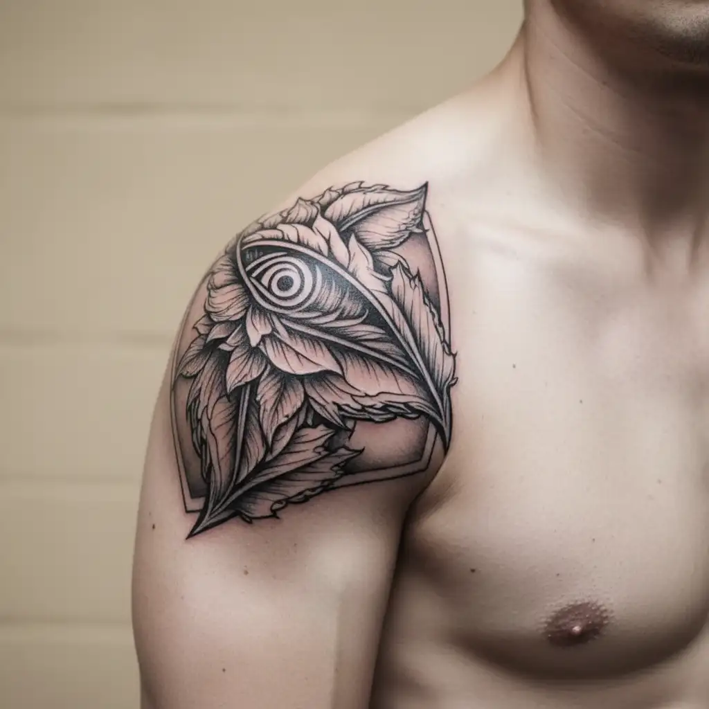 Naruto leaf headband for a left hand tattoo design idea