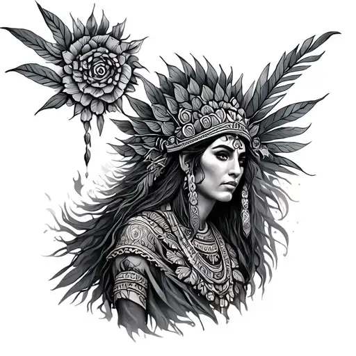 shaman ayahuasca ceremon3 tattoo design idea