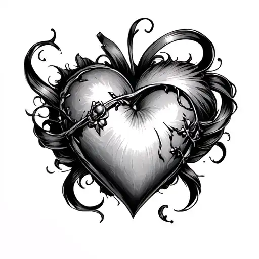 Slut Heart Miky B tattoo design idea