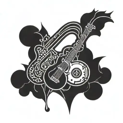 music lover tattoo design idea