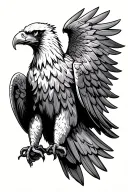 Polish eagle tattoo design idea