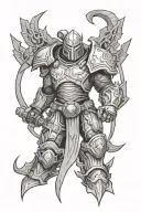 the mark of doom slayer tattoo design idea