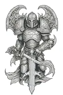 the mark of doom slayer tattoo design idea