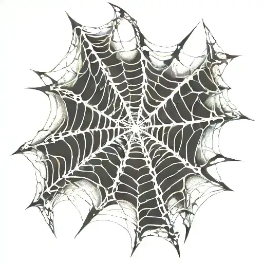 spider web tattoo design idea
