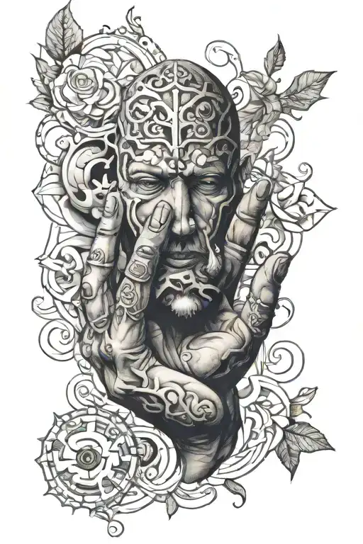 baldur tattoo right hand tattoo design idea