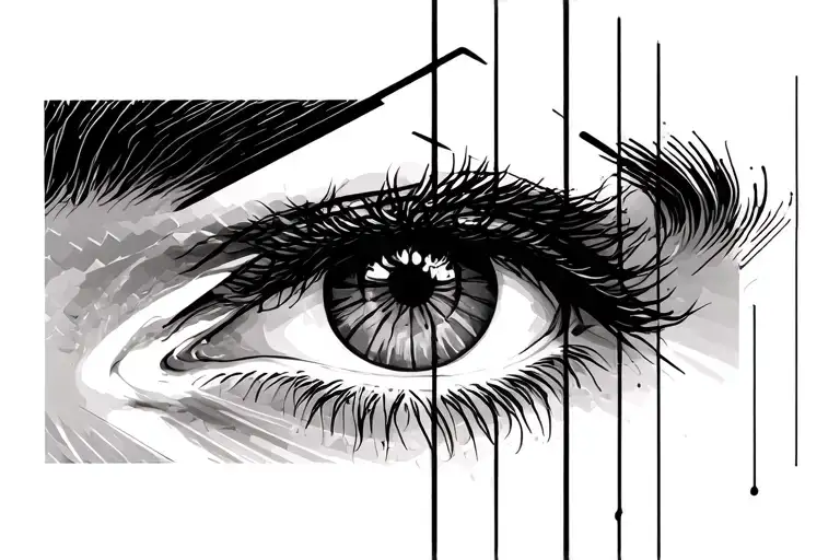 Signature above the eyebrow for men idei tattoo design idea