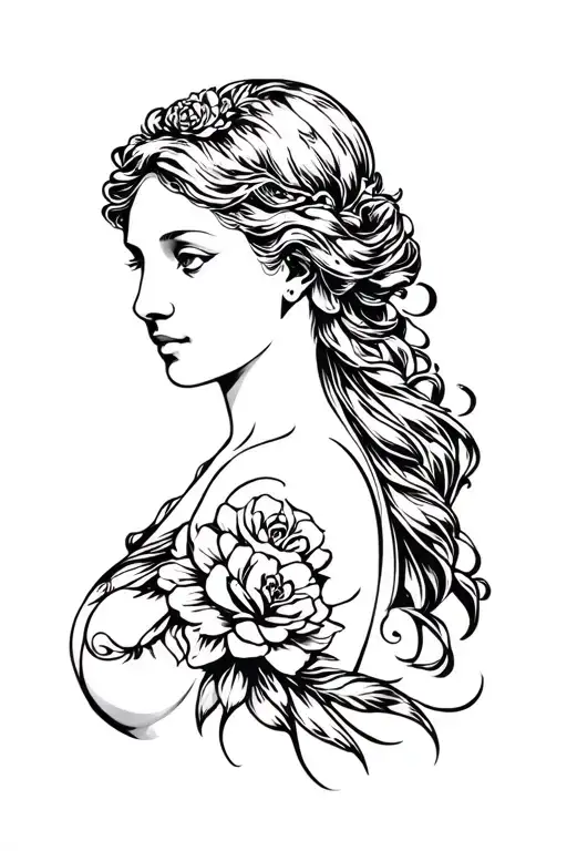 Aphrodite full body shoulder tattoo tattoo design idea
