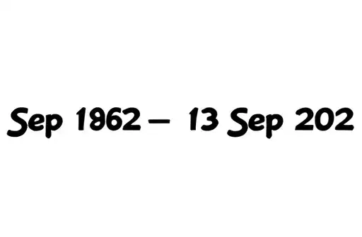 "Sep 18, 1962 - 13 Sep 2022" tattoo design idea