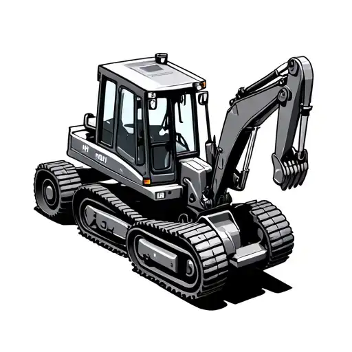 Heavy Equipment tattoo design idea