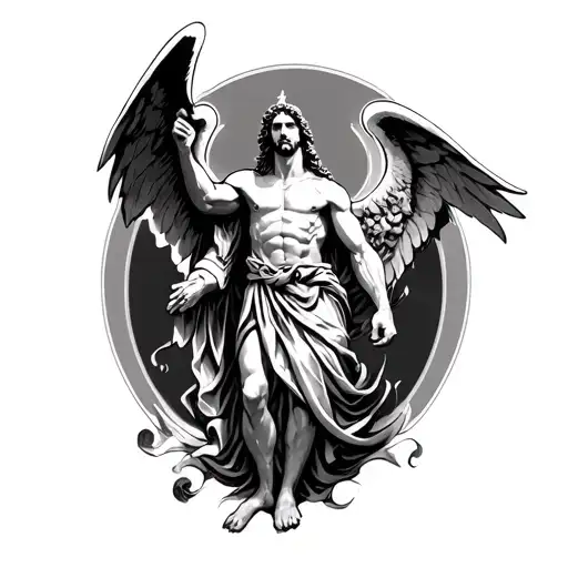 St Michael tattoo design idea