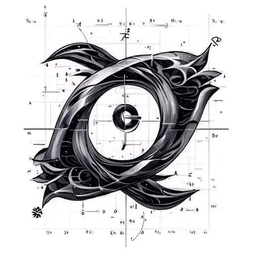 math formulas integrated tattoo design idea