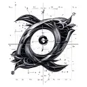 math formulas integrated tattoo design idea