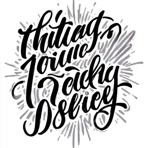 philippians 4:13 written in cursive tattoo design idea