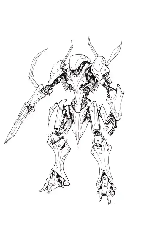 warhammer 40k necron tattoo design idea