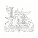  text 1967 text with gangster font tattoo design idea