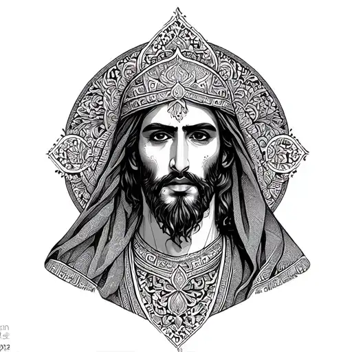 servant of allah tattoo design idea