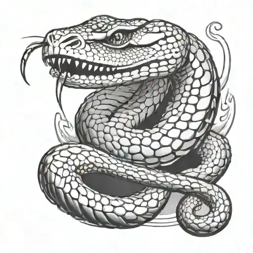 King Cobra tattoo design idea