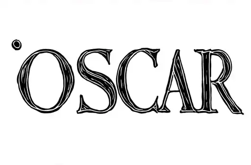 "Oscar" tattoo design idea