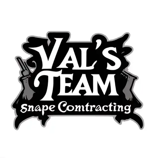 "Val's Team" snape contracting logo tattoo design idea