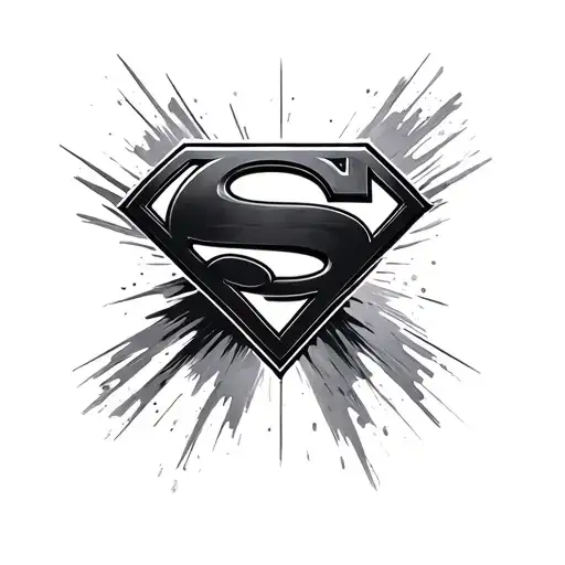 Superman logo tattoo design idea
