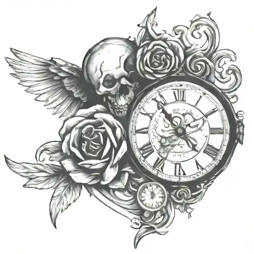 betrayal, travel, time, love, pain tattoo design idea