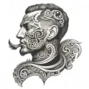 a neck tattoo for a man that demonstrates change tattoo design idea