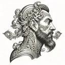 a neck tattoo for a man that demonstrates change tattoo design idea