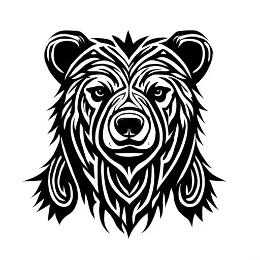 Icelandic bear tattoo design idea