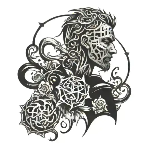 psychopath tattoo design idea