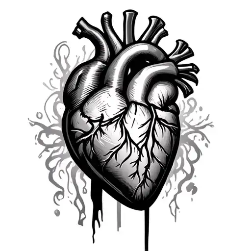 Heart Attack tattoo design idea