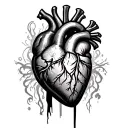 Heart Attack tattoo design idea