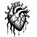 Heart Attack tattoo design idea