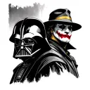 1. Vader/Anakin 2. Heisenberg Mr White 3. Joker 4. Another Star Wars character 5. Reverse flash tattoo design idea