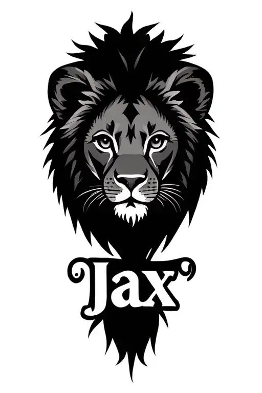 "Jax " small lion cub head tattoo design tattoo design idea