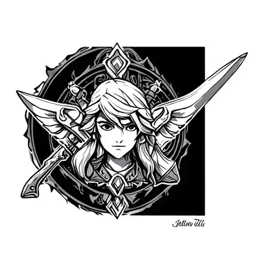 Legend Of Zelda tattoo design idea
