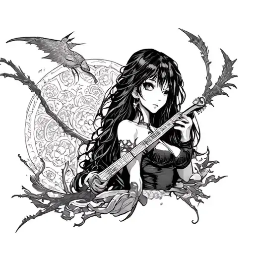 Hells Paradise Anime tattoo design idea