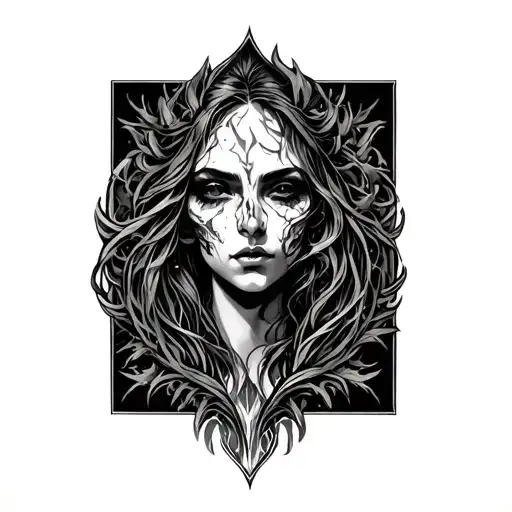 erdtree's favor +2 tattoo design idea