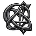 chi rho alpha and omega tattoo design idea