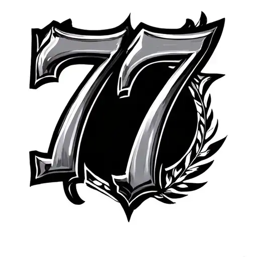 777 symbol within tattoo design idea