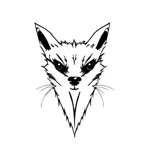 Mongoose minimal angry tattoo design idea