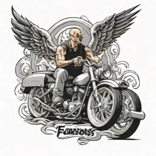 the fast and the furious tattoo design idea