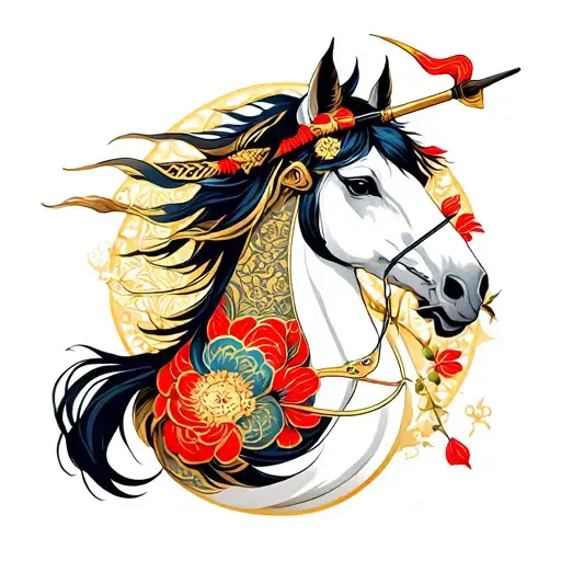 Sagittarius zodiac sign tattoo design idea