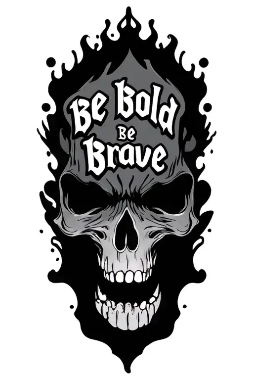 be bold be brave unstoppable capable tattoo design idea