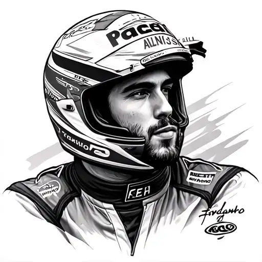 Fernando Alonso tattoo design idea