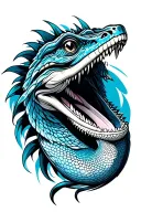 japanese style blue tongue lizard tattoo design tattoo design idea